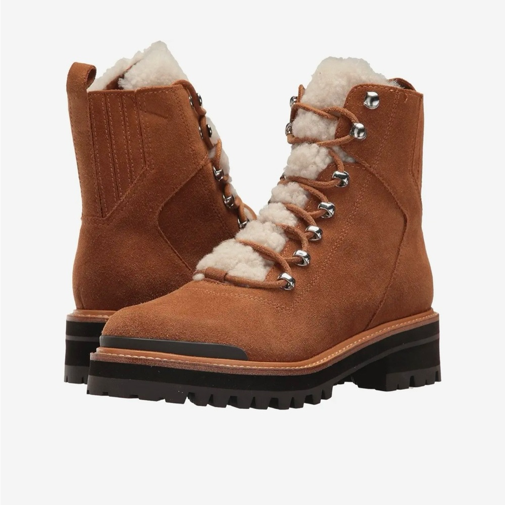 Marc Fisher Izzy Genuine Leather Shearling boot sz 9.